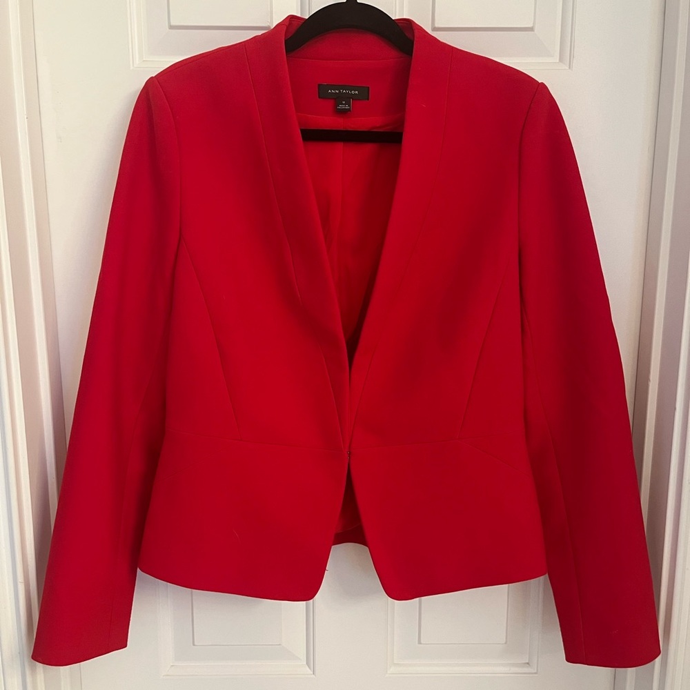 Ann Taylor Vibrant Red Women's Blazer